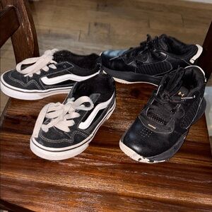 Kids Vans & Under Armour Black Sneakers